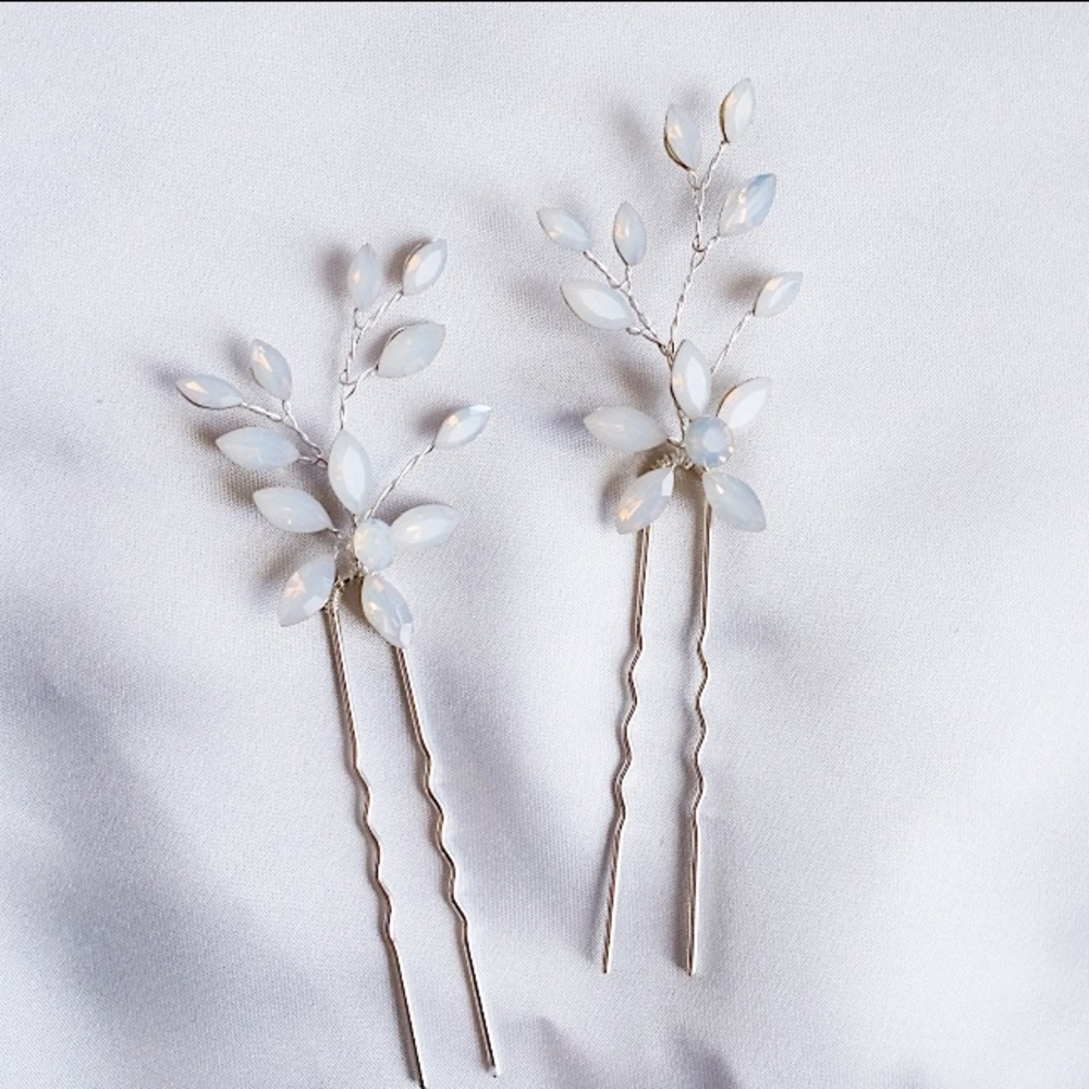Opal Bridal Hair Pin NWT